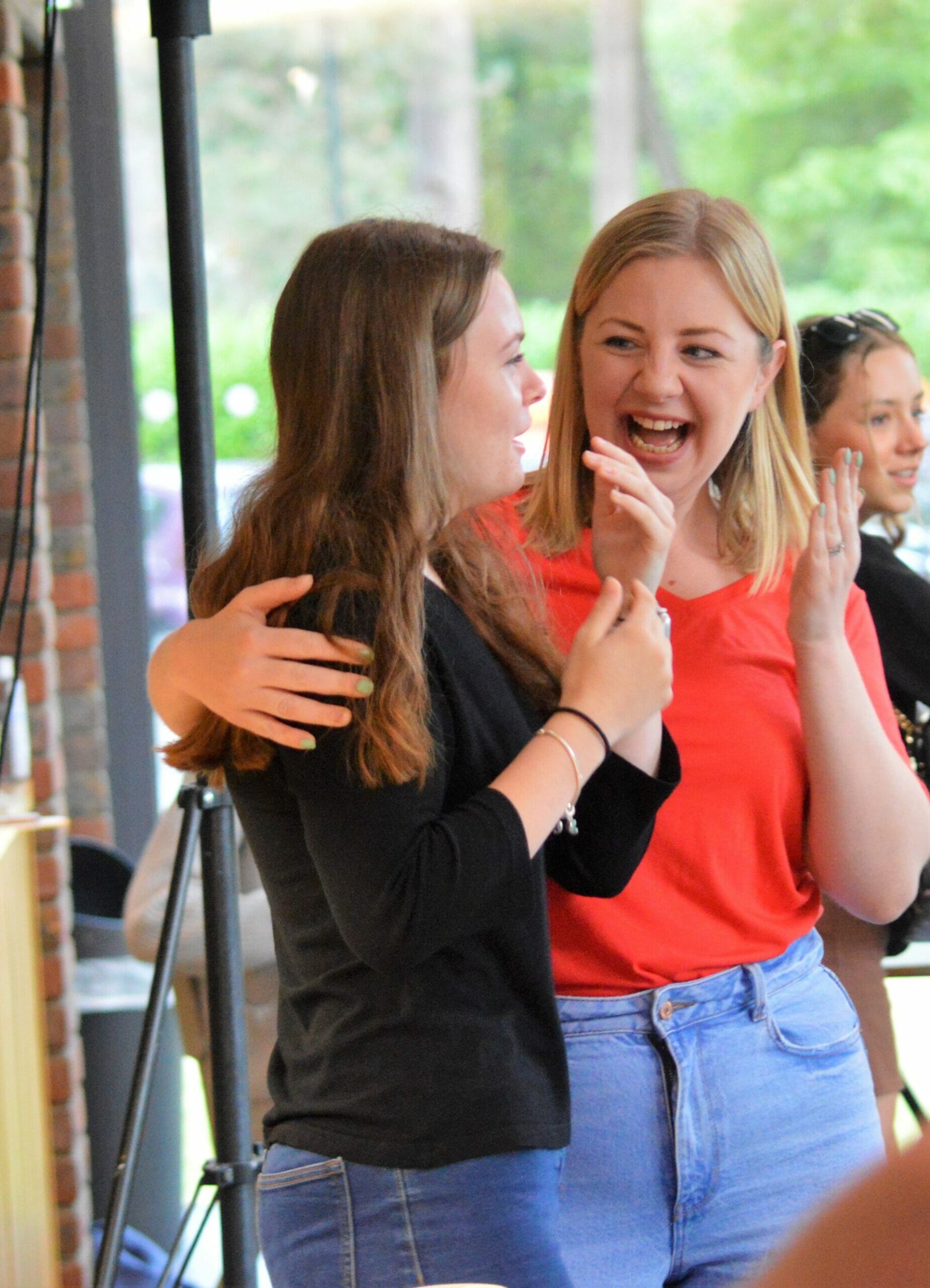 students happy with their exam results