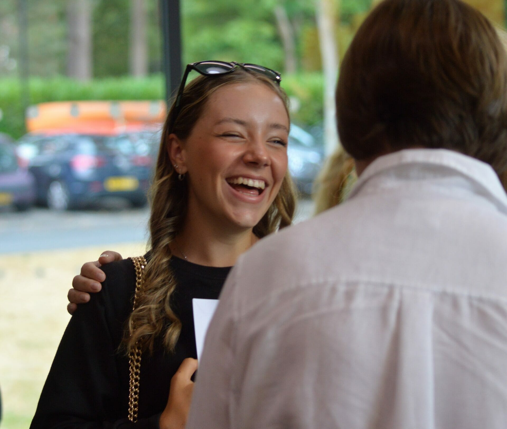 girl smiling