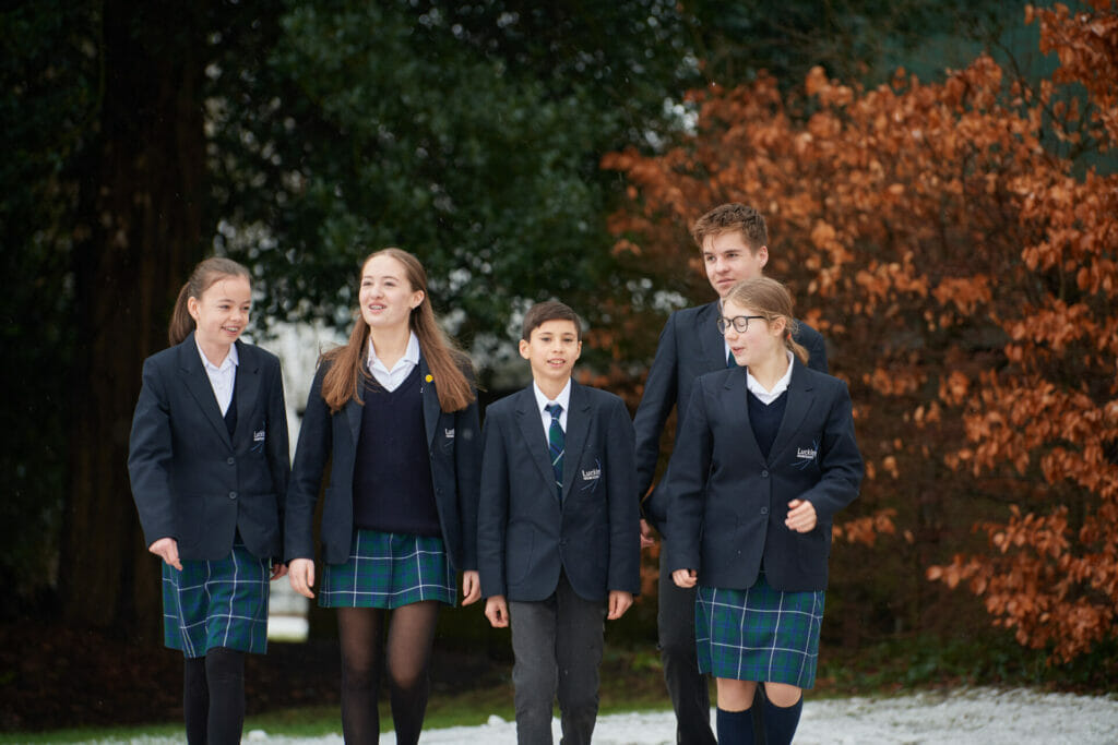 children walking